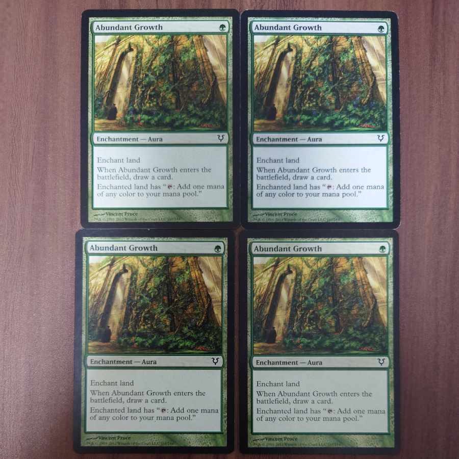 Abundant Growth English 4-card set AVR