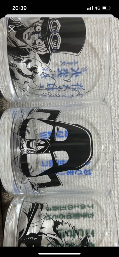 ワンピース1番クジグラス全種類(6体セット)