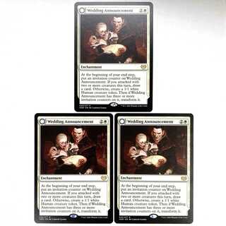 Wedding Announcement Rare 45/277 Innistrad: The Crimson Pact English Set of 3