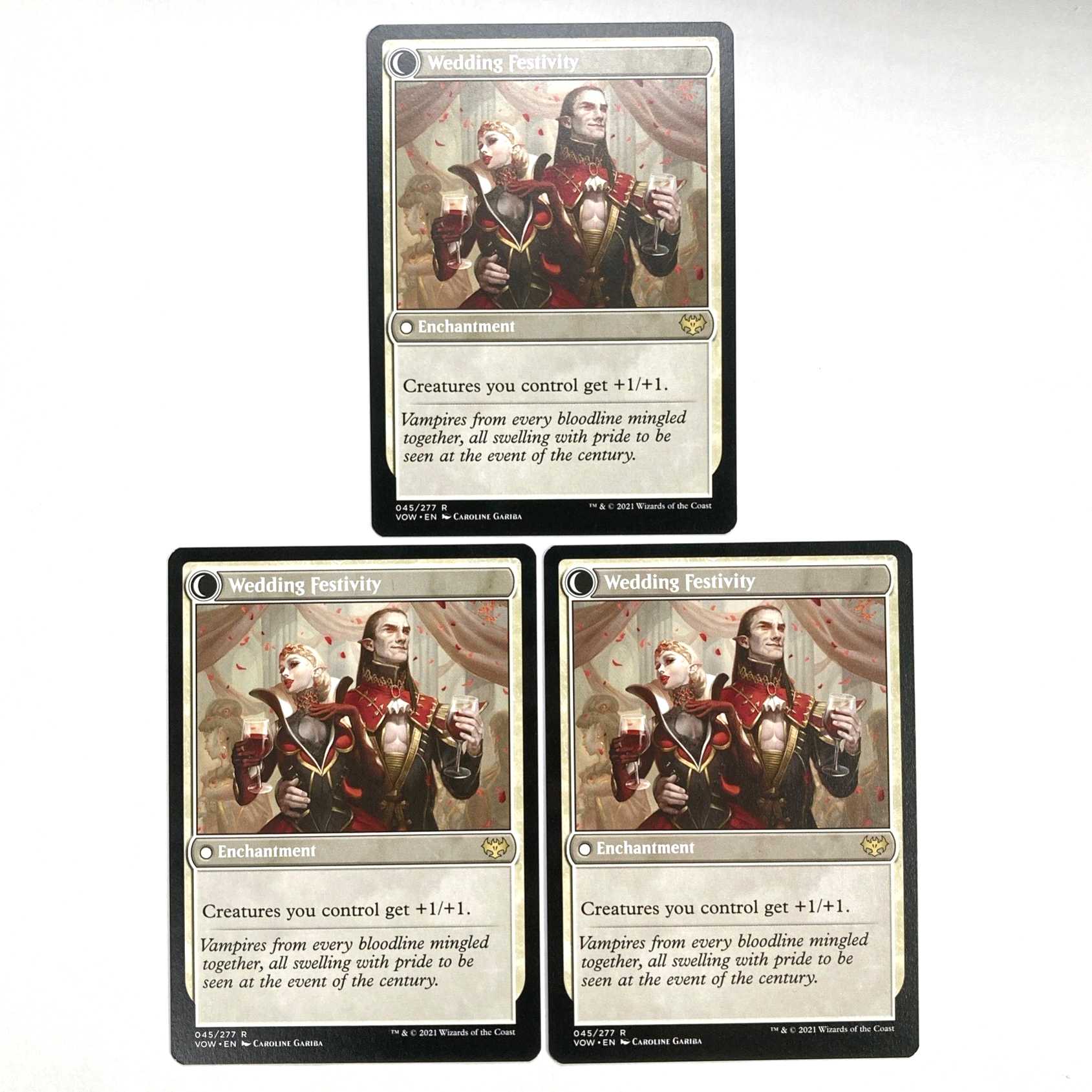 Wedding Announcement Rare 45/277 Innistrad: The Crimson Pact English Set of 3