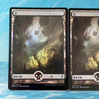 MTG foil 2 sheets Swamp