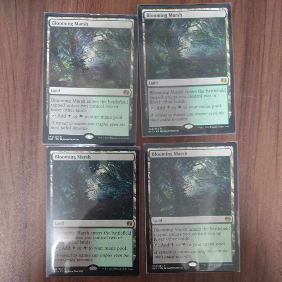 Temple Garden 4-card set - Japanese GRN Blooming Marsh 4-card set - English KLD 4枚