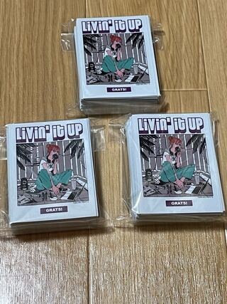 GRATS！スリーブ「Livin ‘ it up」(美品)