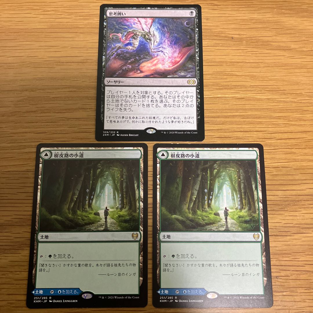 思考囲い 樹皮路の小道2枚