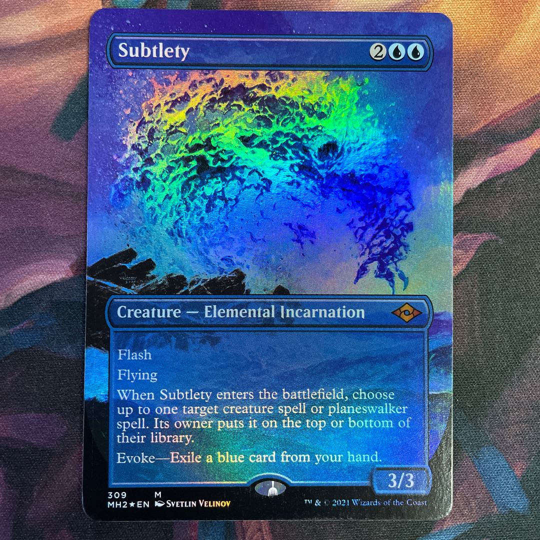 Subtlety English Borderless foil