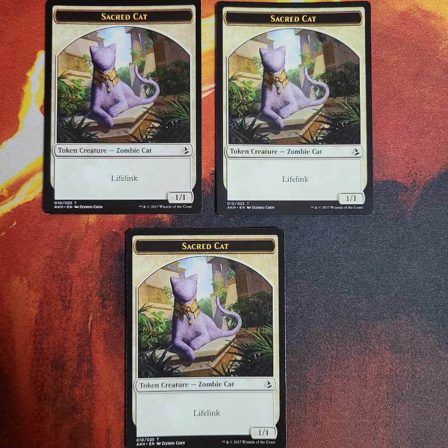 聖なる猫/Sacred Catトークン 1枚