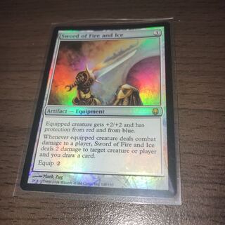 火と氷の剣　英語　1枚　foil