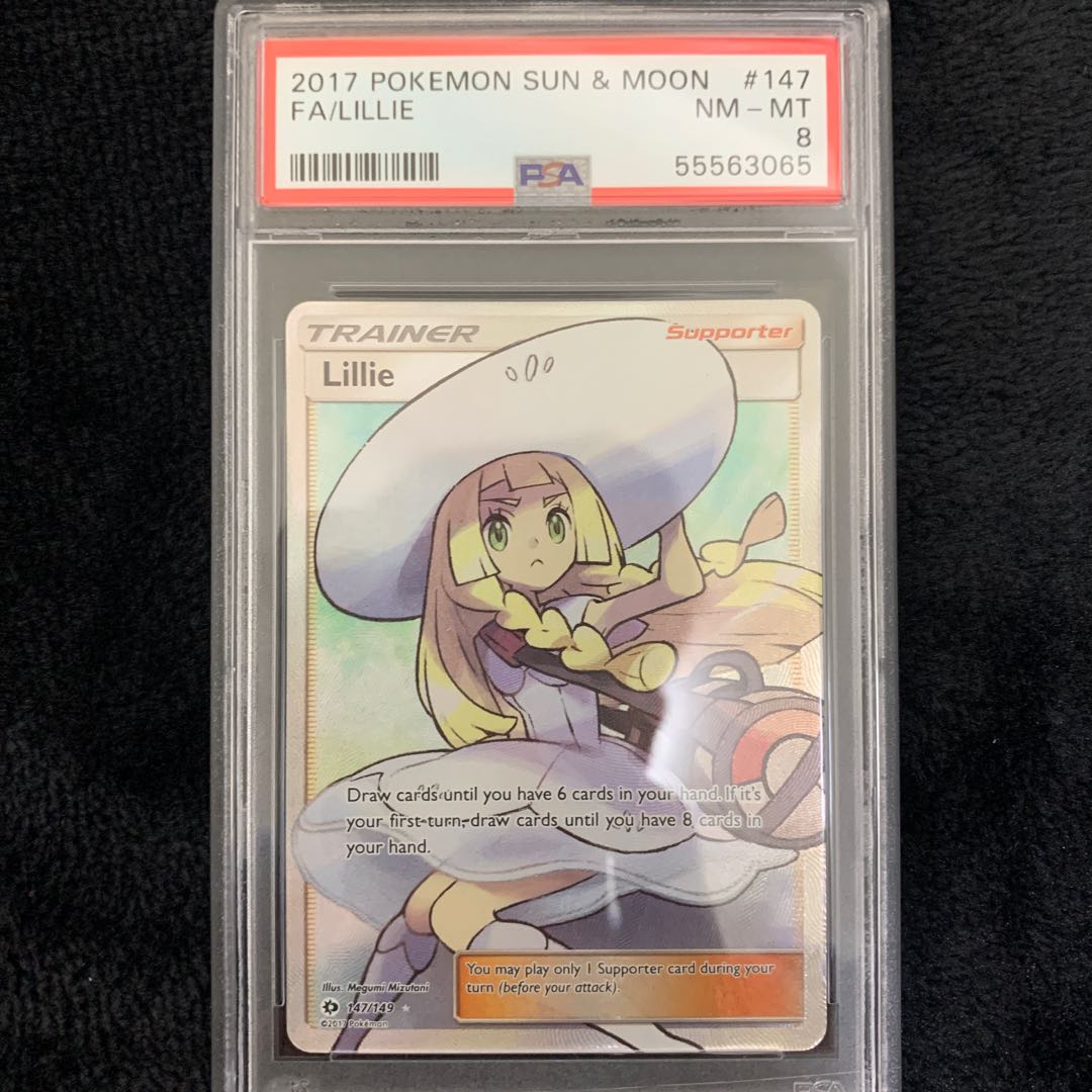 【PSA8】リーリエ ハット 帽子 SR 英語 147/149 ポケモンカード PSA8】リーリエ ハット 帽子 SR 英語 147/149 ポケモンカード