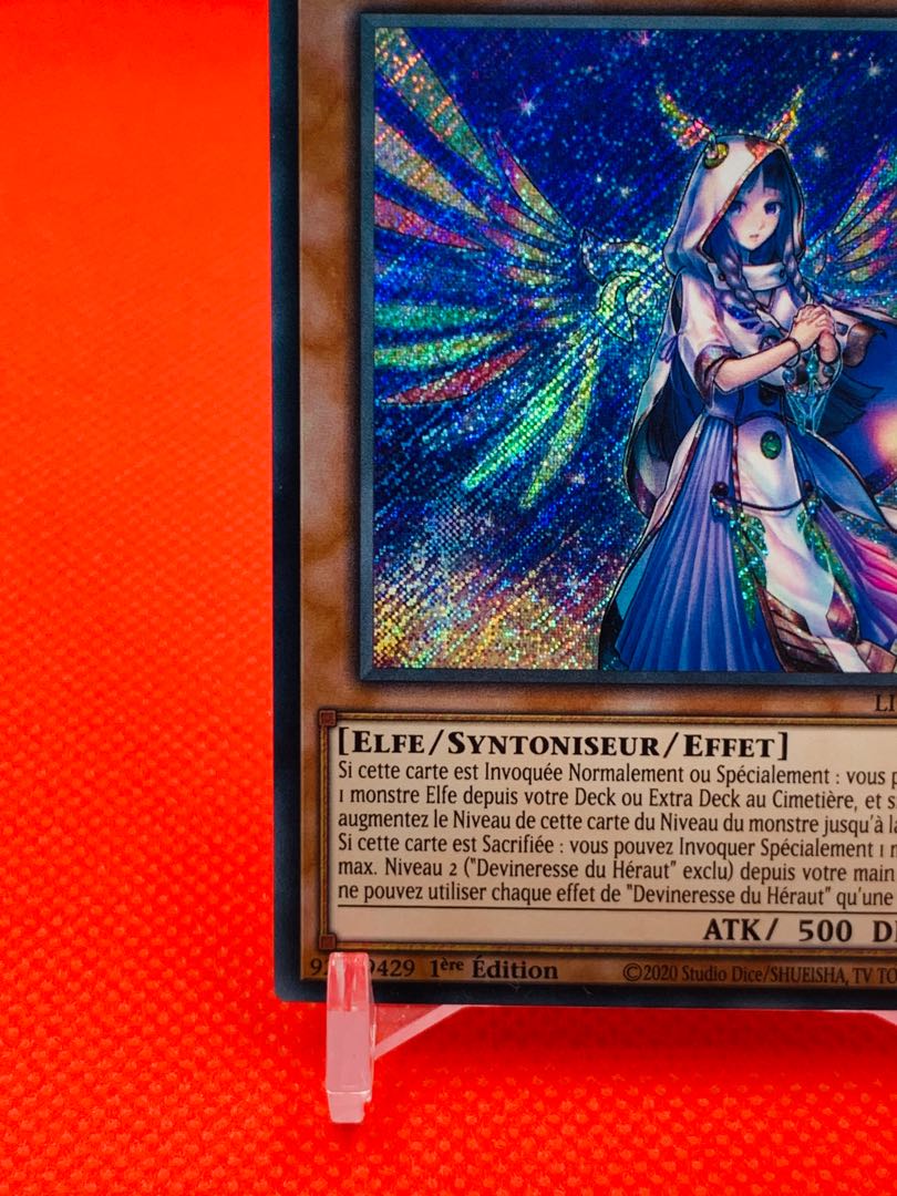 遊戯王 宣告者の神巫 シークレットレア 英語版 1st