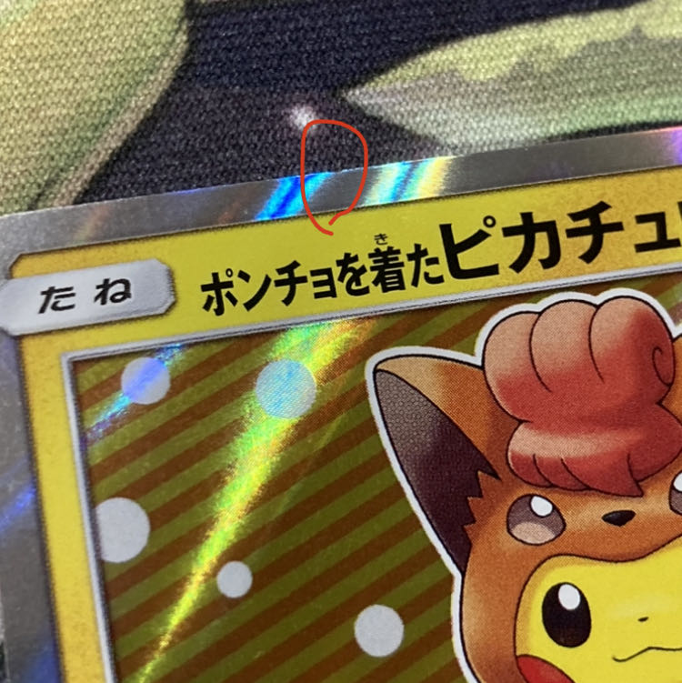 傷あり ポンチョを着たピカチュウ ロコン