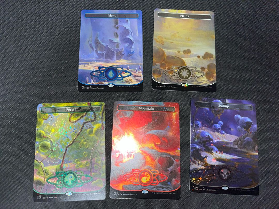 unfinity Galaxy FOIL 5 basic lands