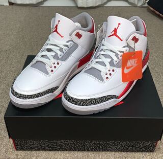 ナイキ エアジョーダン 3 レトロ OG "ファイアレッド" (2022) 28cm