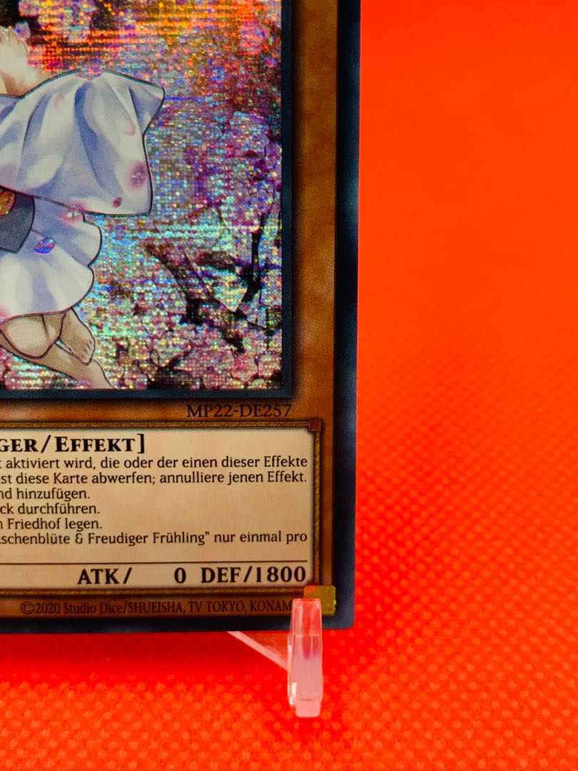 Yu-Gi-Oh Doitsu Version Ash Blossom & Joyous Spring Prismatic Secret Prissik EU MP22-DE257 English Doitsu version