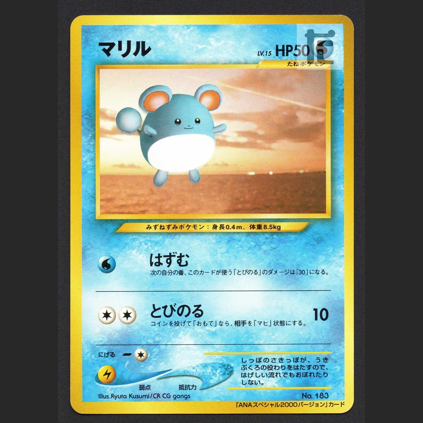 マリル【エクセ】旧裏 LV.15 ANAスペシャル2000バージョン/管理:MP1884