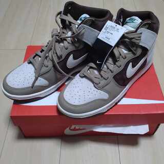 ナイキ ダンク ハイ レトロ プレミアム セイル/カーキライト チョコレートセイル DH5348-100 27.5cm