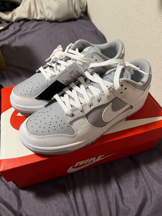 NIKE dunk low gray ナイキ　ダンクロー　グレー 25cm