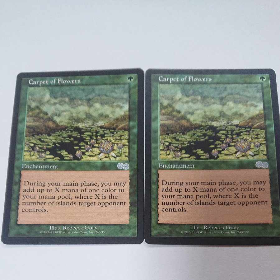 [EN] "Carpet of Flowers/Carpet of Flowers" [MB1] Green U 2 copies