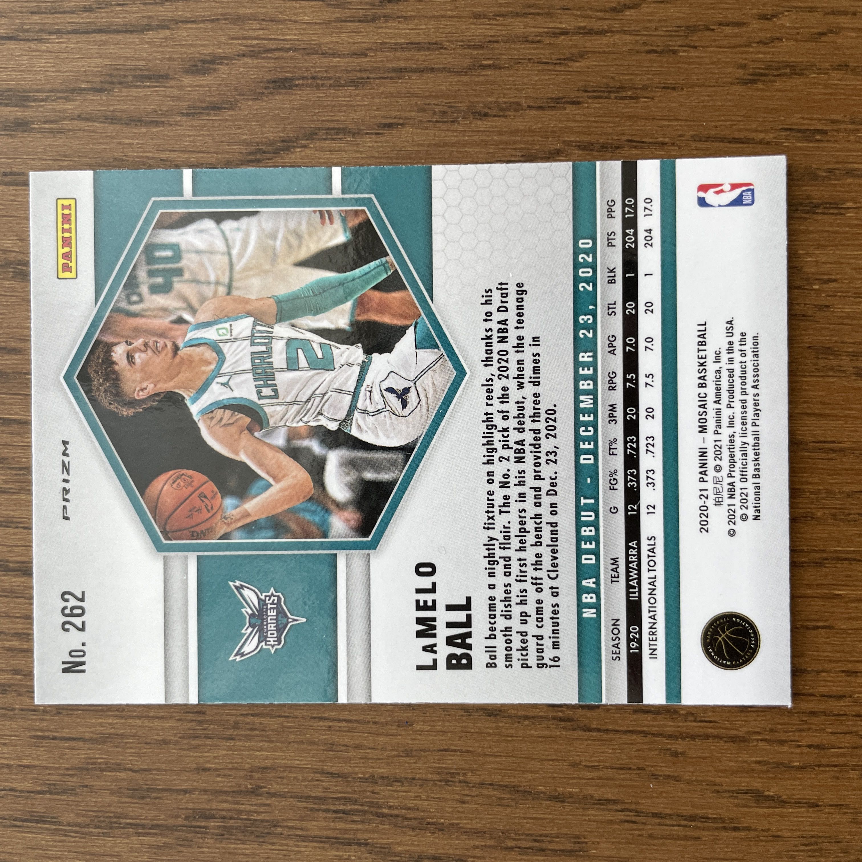 Lamelo Ball Panini 2020-21 NBA