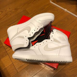 ナイキ エアジョーダン 1 ハイ '85 ホワイト/ニュートラルグレー BQ4422-100 28cm