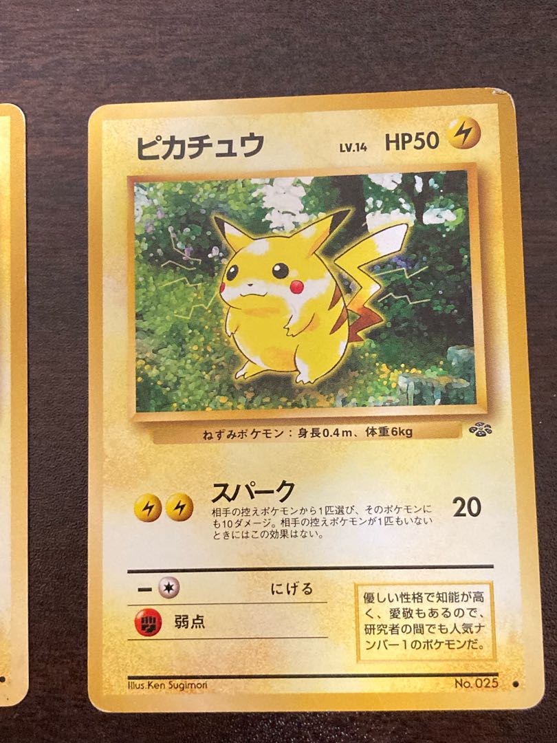 Pokéka Old Back Pikachu Set of 3