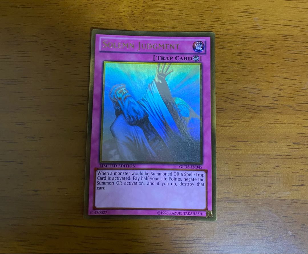 Solemn Judgment U.S. edition English Gold Hollow SOLEMN JUDGMENT