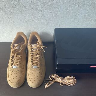 Supreme × Nike Air Force 1 Low "Flax/Wheat" 27cm