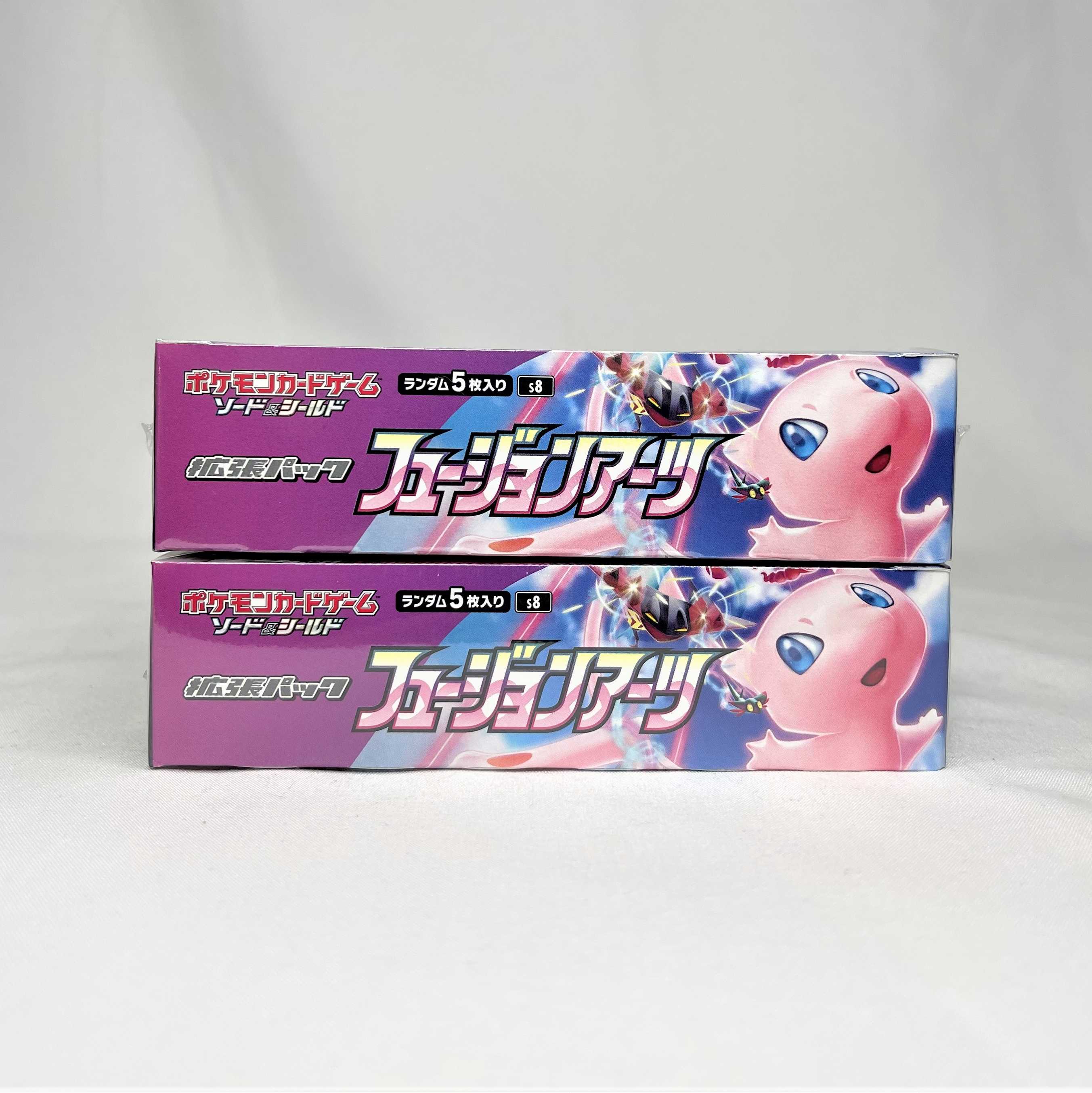 Pokémon Cards Fusion Arts s8 2 Boxes with Shrink Brand New Unopened