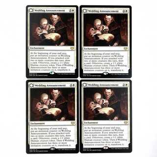 Wedding Announcement Rare 45/277 Innistrad: The Crimson Pact English 4-card set