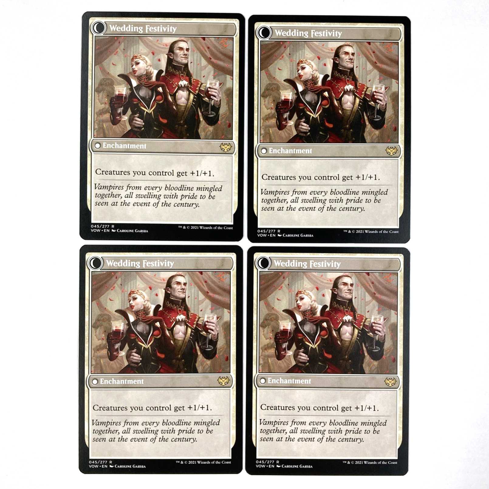 Wedding Announcement Rare 45/277 Innistrad: The Crimson Pact English 4-card set