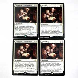 Wedding Announcement Rare 45/277 Innistrad: The Crimson Pact English 4-card set