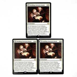Wedding Announcement Rare 45/277 Innistrad: The Crimson Pact English Set of 3