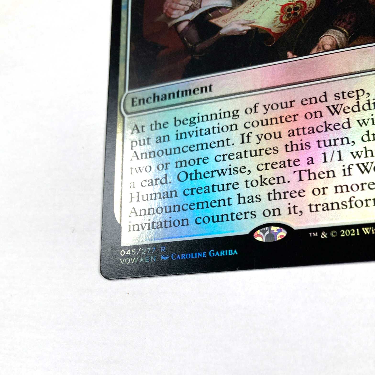 Wedding Announcement Rare 45/277 Innistrado: The Crimson Pact English Foil Set of 2