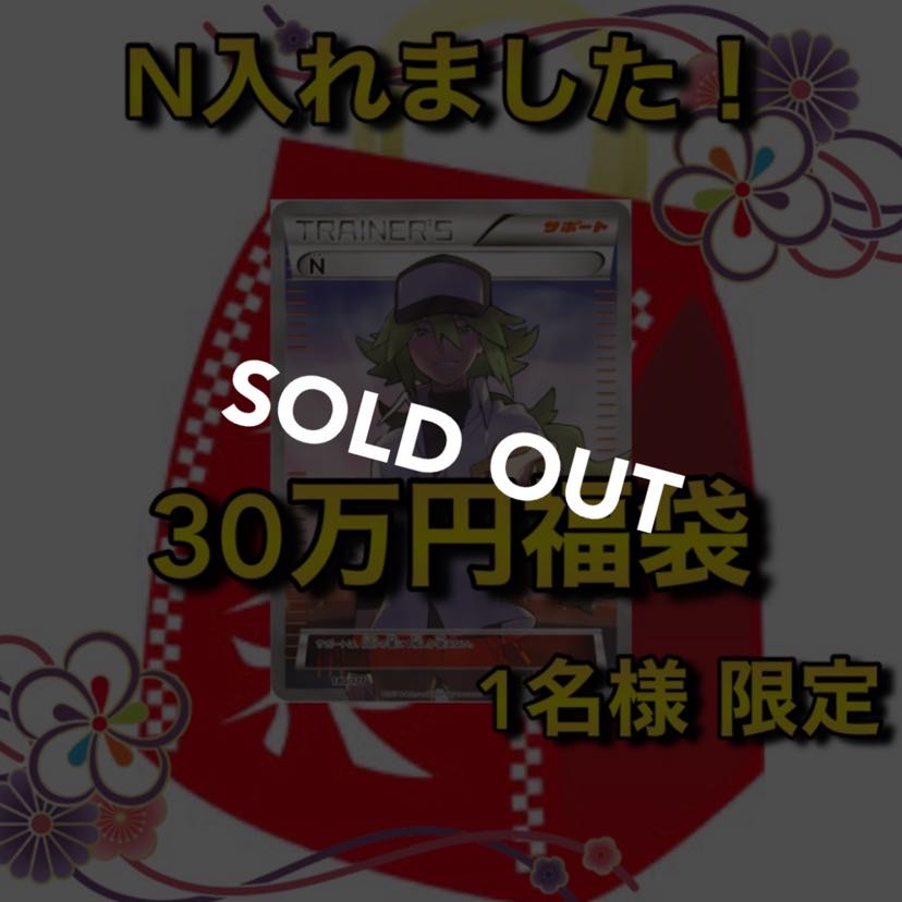 【売り切れ】先着1名様限定!N(エヌ)確定30万円福袋