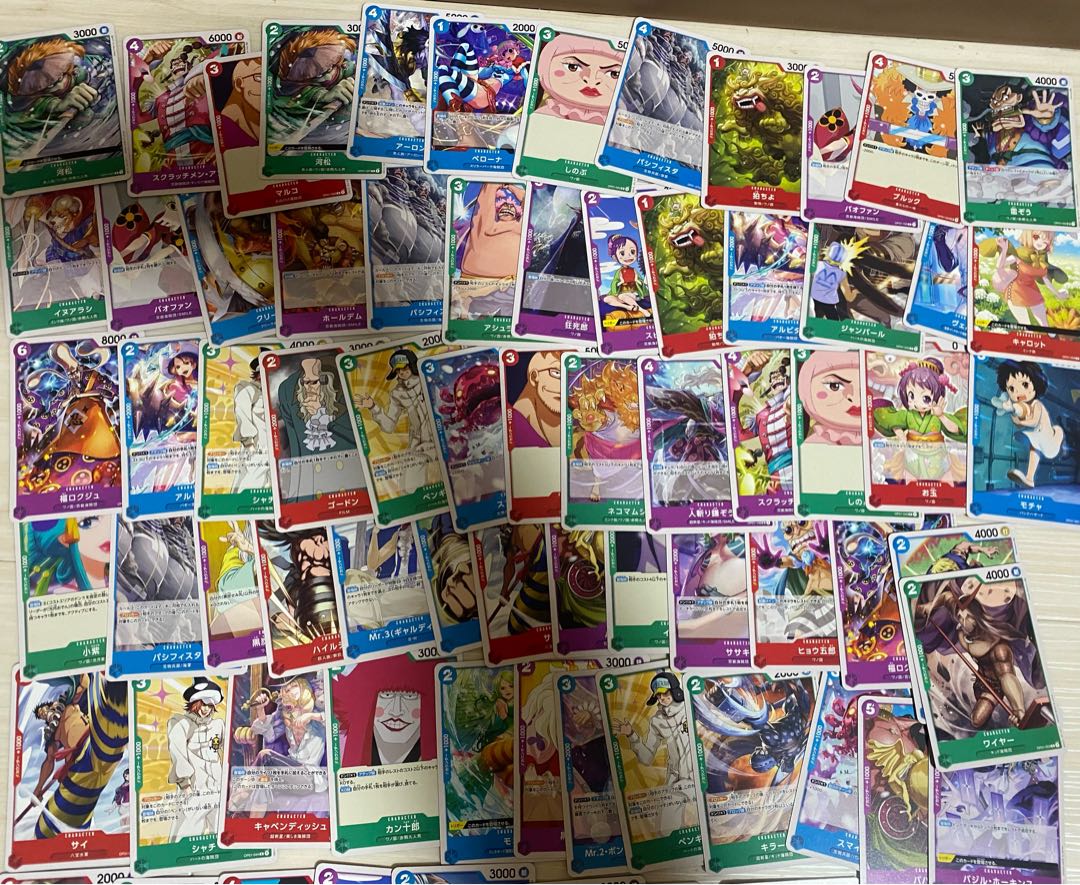 One Piece card game, bulk sale, about 165 cards set, Kira 24 SR Luffy King Mihawk promo romance dawn romance dawn Zoro parallel.