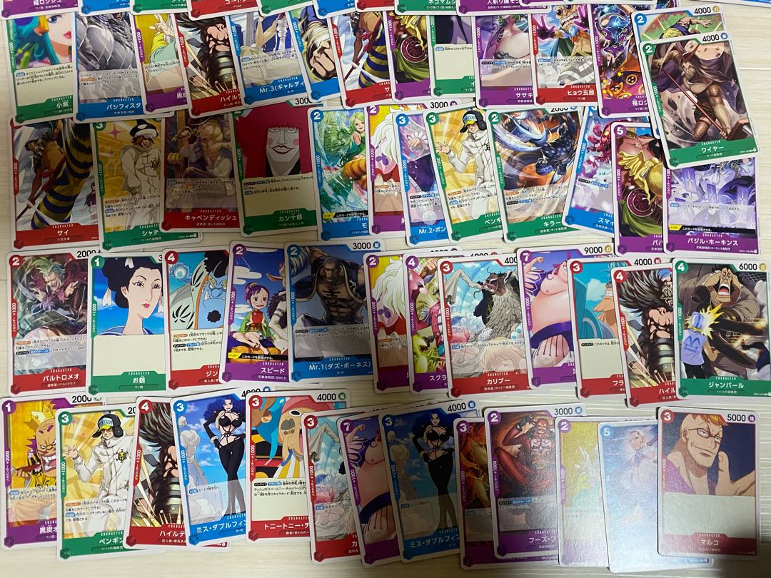 One Piece card game, bulk sale, about 165 cards set, Kira 24 SR Luffy King Mihawk promo romance dawn romance dawn Zoro parallel.
