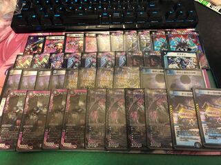 デュエルマスターズ　アビスロイヤルデッキ　スリーブ付き