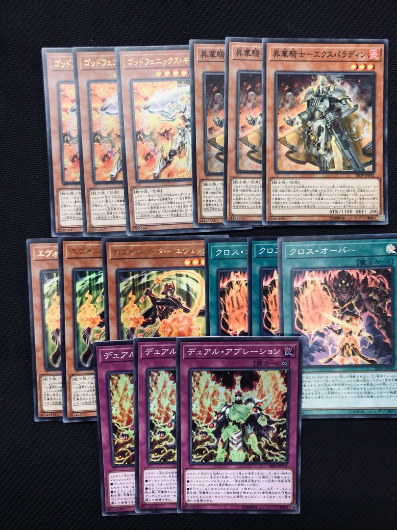 Yu-Gi-Oh Immortal Phoenix Gearfried Consecrate Knight-Expaladin 15 cards of 5 different types