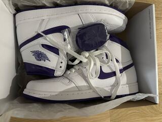 Nike Women's Air Jordan 1 High OG "Court Purple" 26.5cm 26.5cm