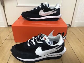 Fragment × sacai × Nike LD Waffle "Blackended Blue" 30cm