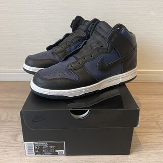 フラグメント デザイン × ナイキ ダンク ハイ "東京" ミッドナイト ネイビー/ホワイトブラック DJ0383-400 27.5cm