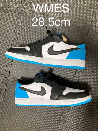 Nike WMNS Air Jordan 1 Low OG "Black and Dark Powder Blue/UNC" 28.5cm