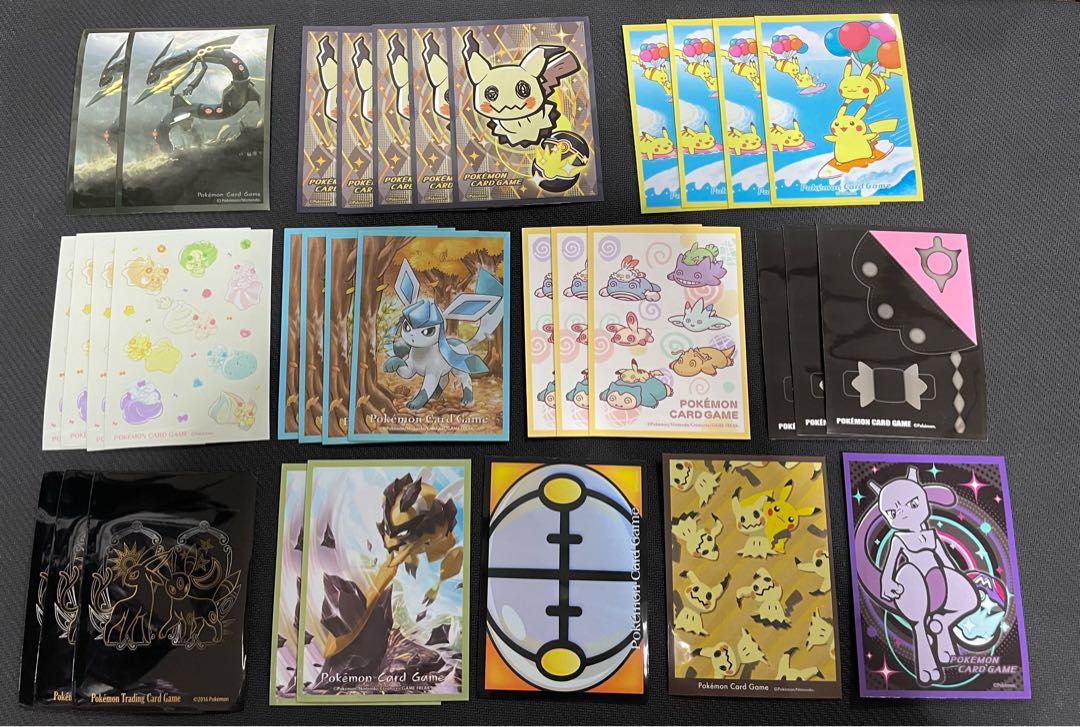 Pokémon card sleeves, loose, sold in bulk