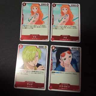 ワンピースカード ロマンスドーン ナミ r サンジ r ニコ・ロビン r