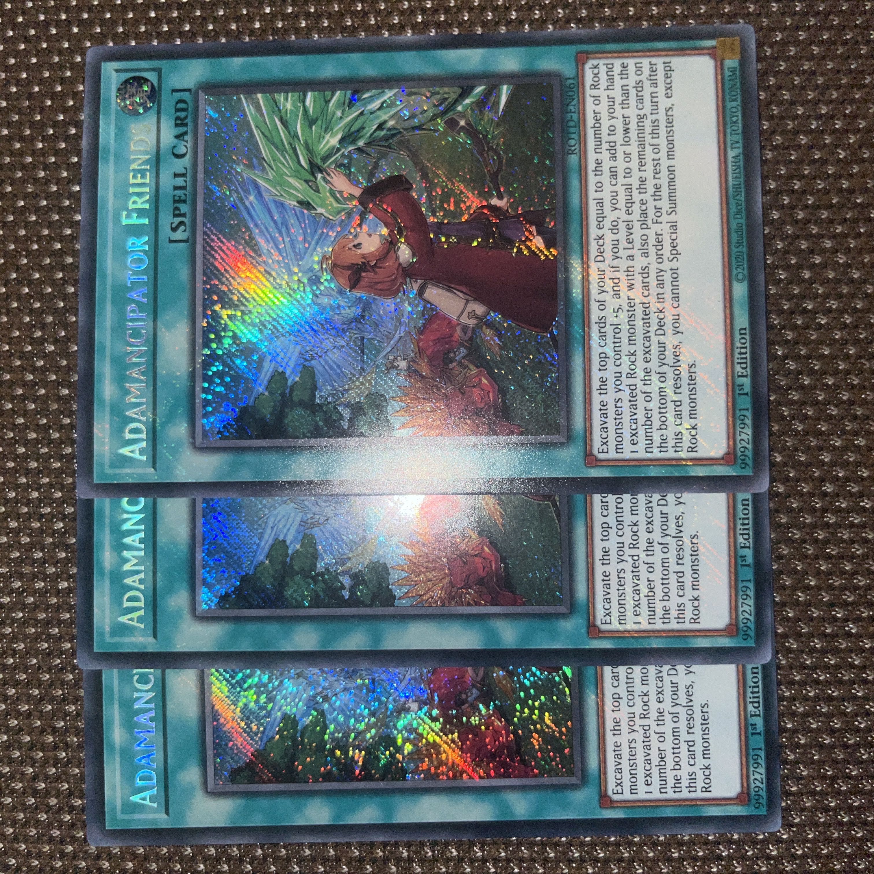 Yu-Gi-Oh Adamancipator Friends EU Version (English) Siku 1st 3 copies