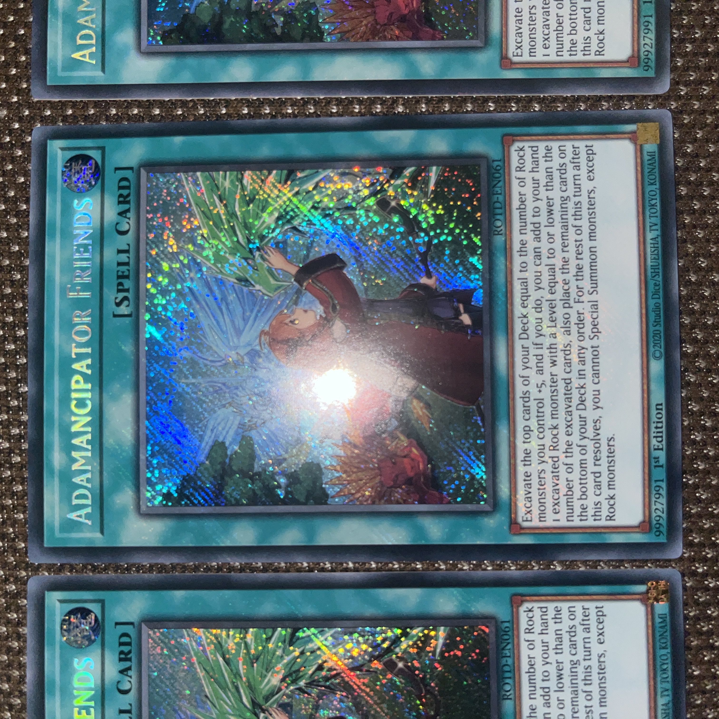 Yu-Gi-Oh Adamancipator Friends EU Version (English) Siku 1st 3 copies