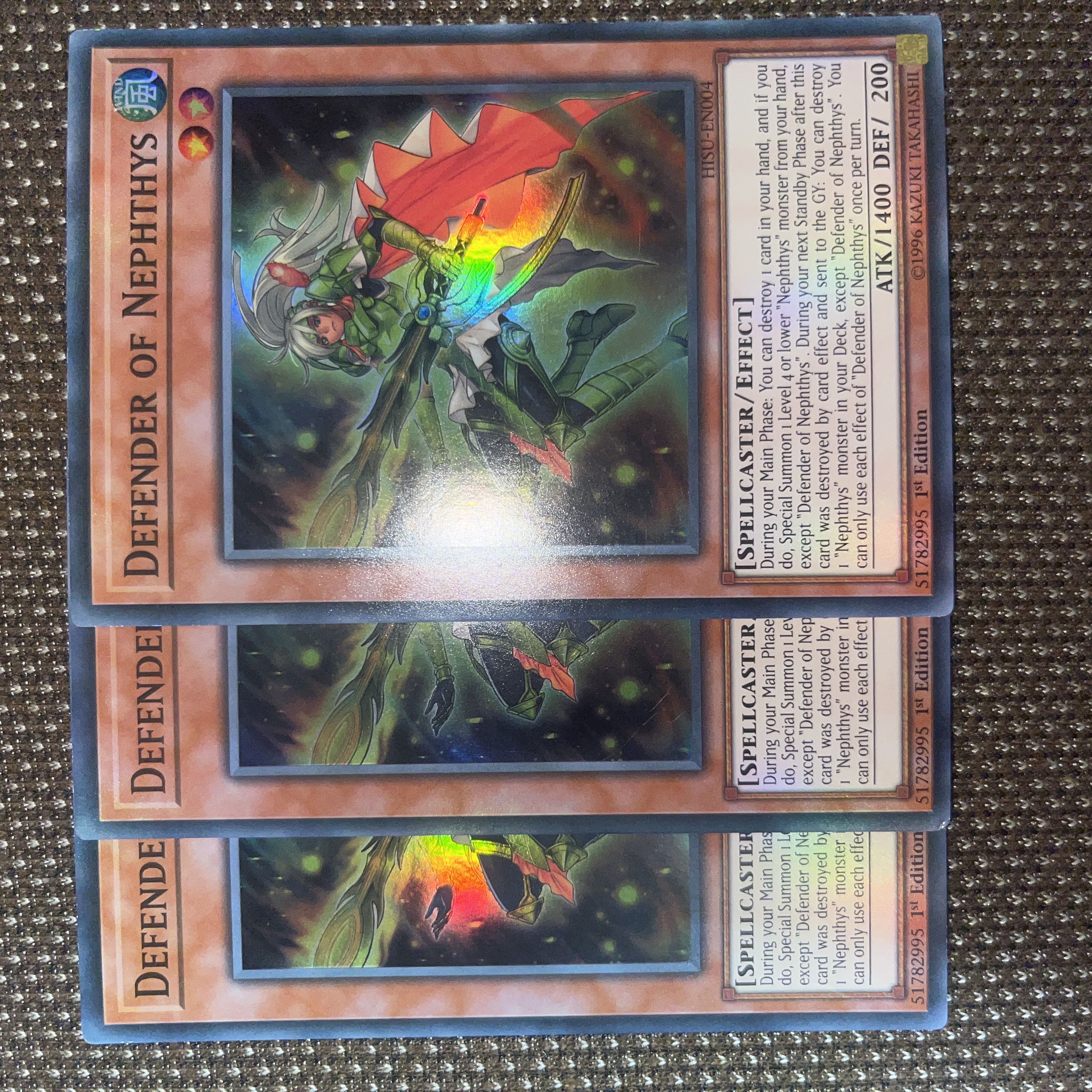 遊戯王 ネフティスの護り手 EU版(英語) スーパー 1st 3枚