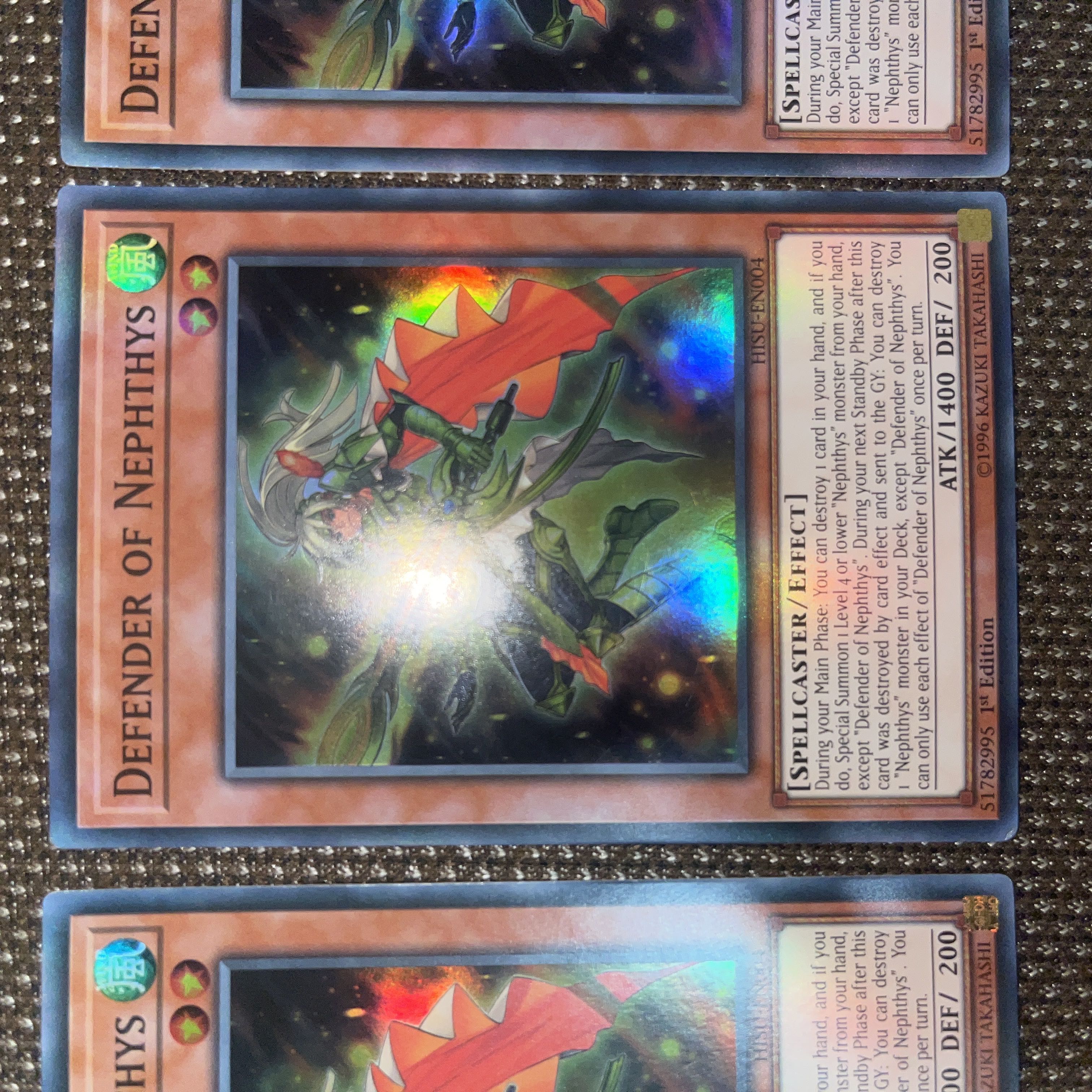 遊戯王 ネフティスの護り手 EU版(英語) スーパー 1st 3枚