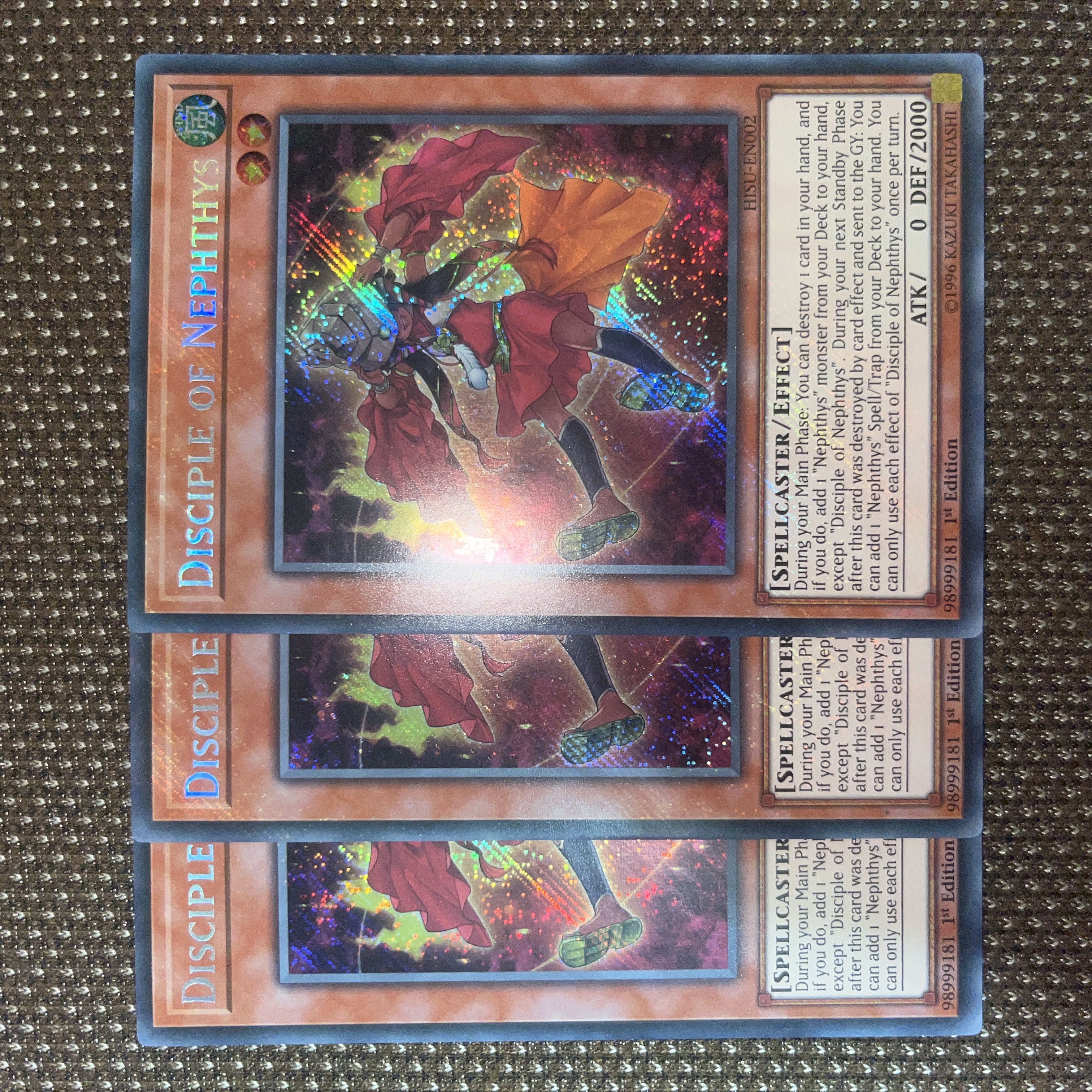 Yu-Gi-Oh Disciple of Nephthys EU Version (English) Siku 1st 3 copies