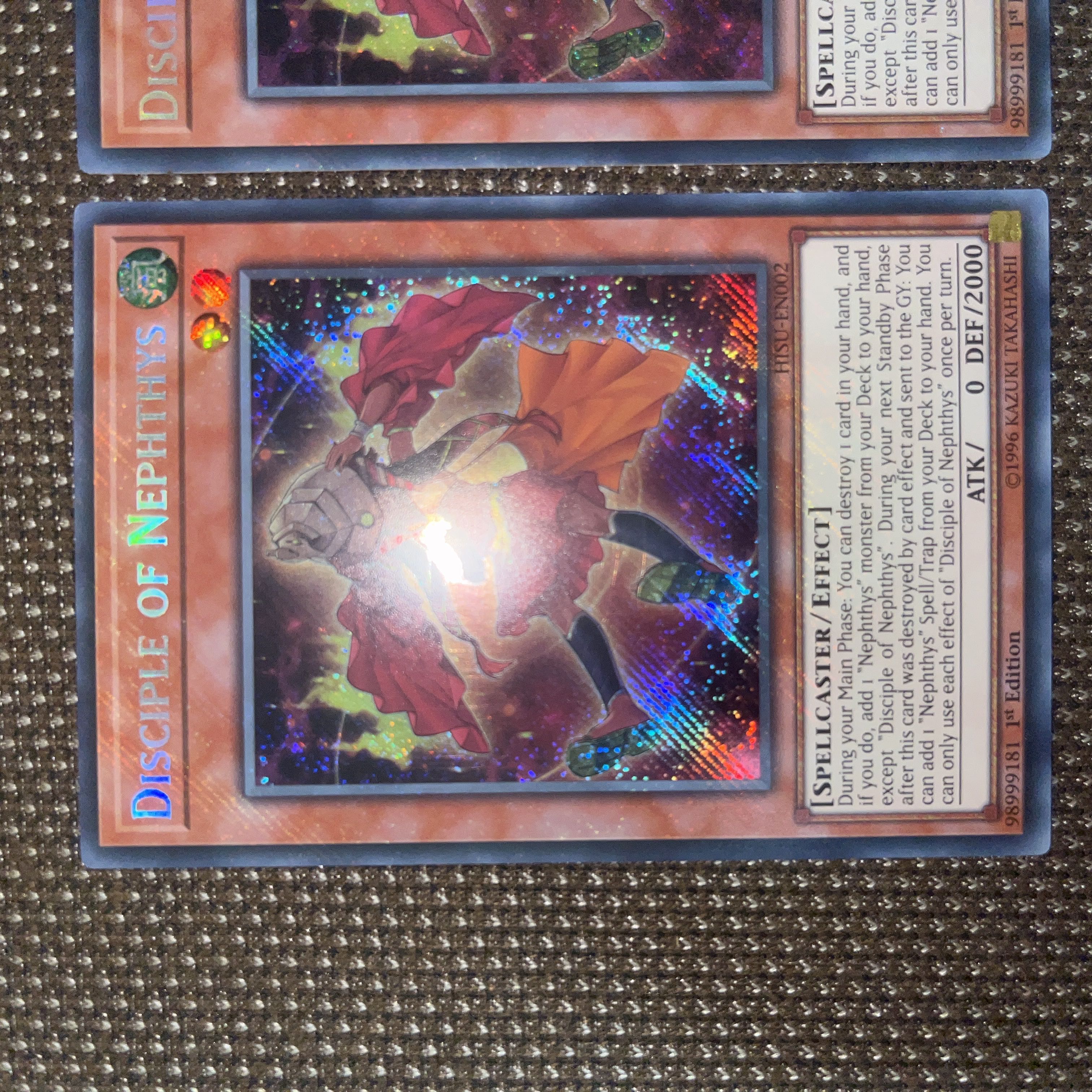 Yu-Gi-Oh Disciple of Nephthys EU Version (English) Siku 1st 3 copies