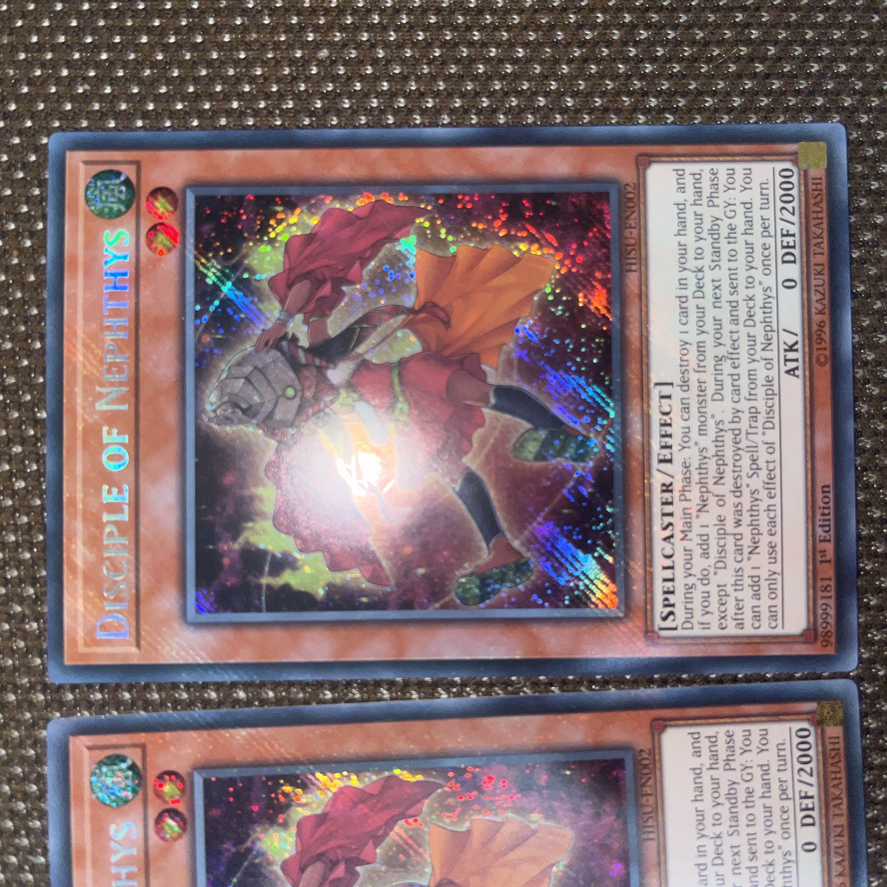 Yu-Gi-Oh Disciple of Nephthys EU Version (English) Siku 1st 3 copies